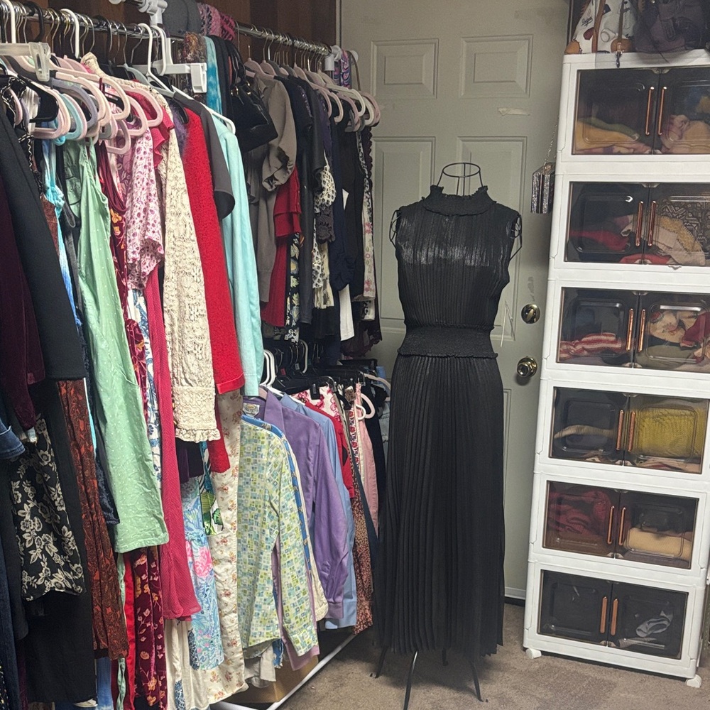 Chic Black Long Sleeveless  Dress Nanette Lepore NWT